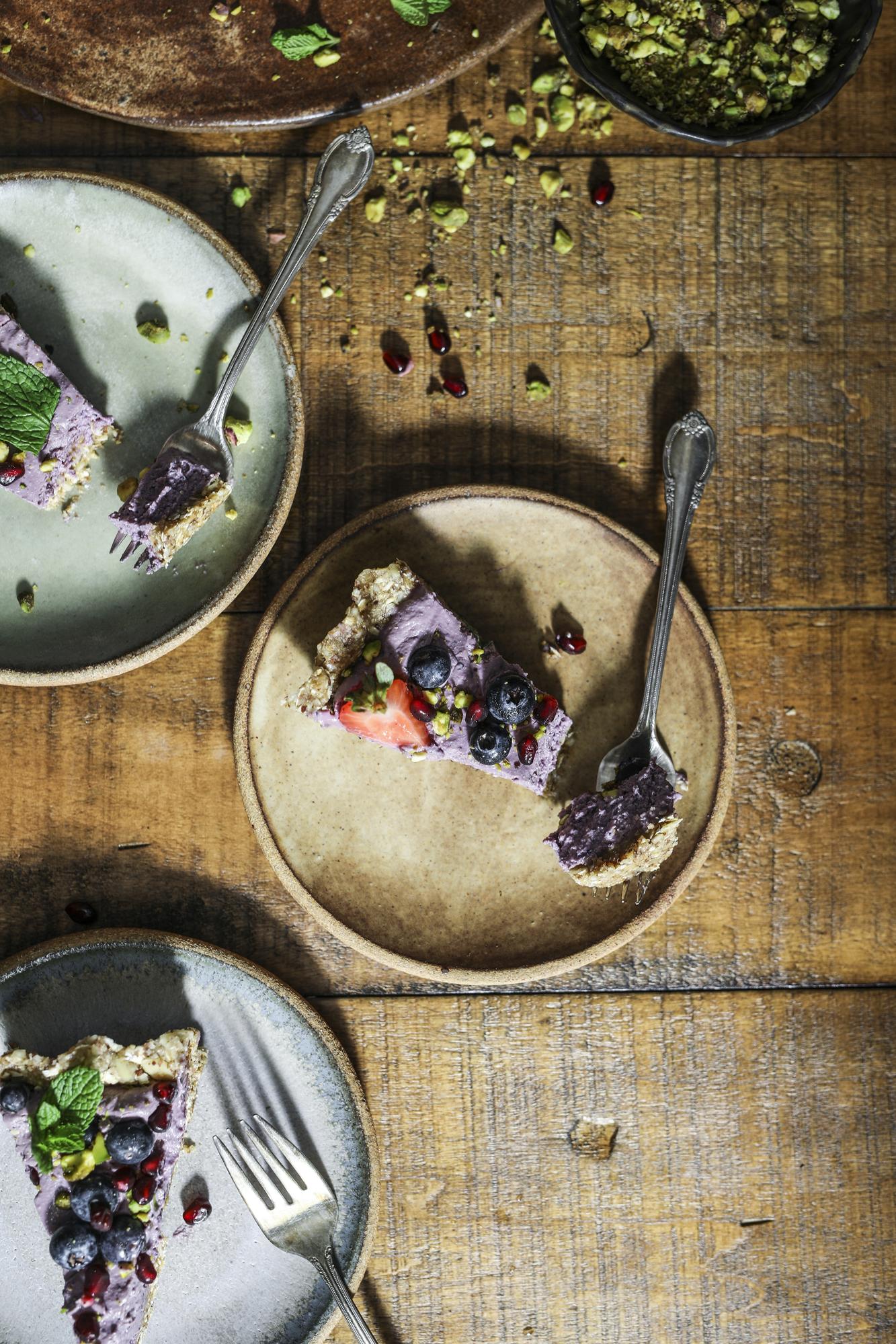 Plated appetizer in rustic style